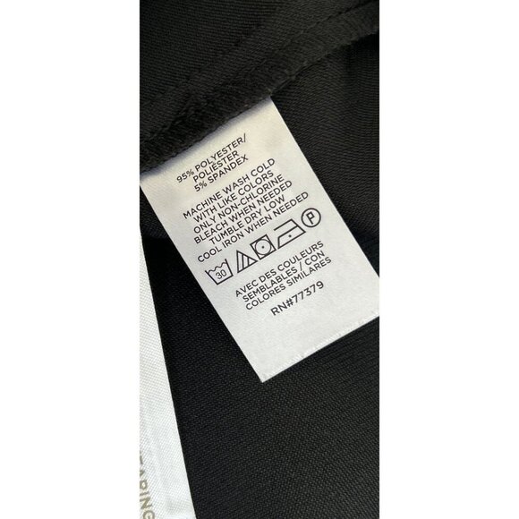 Ann Taylor Womens Black High-Rise Full-Length Trousers Size 12 - Lean Through Hi - Picture 6 of 8